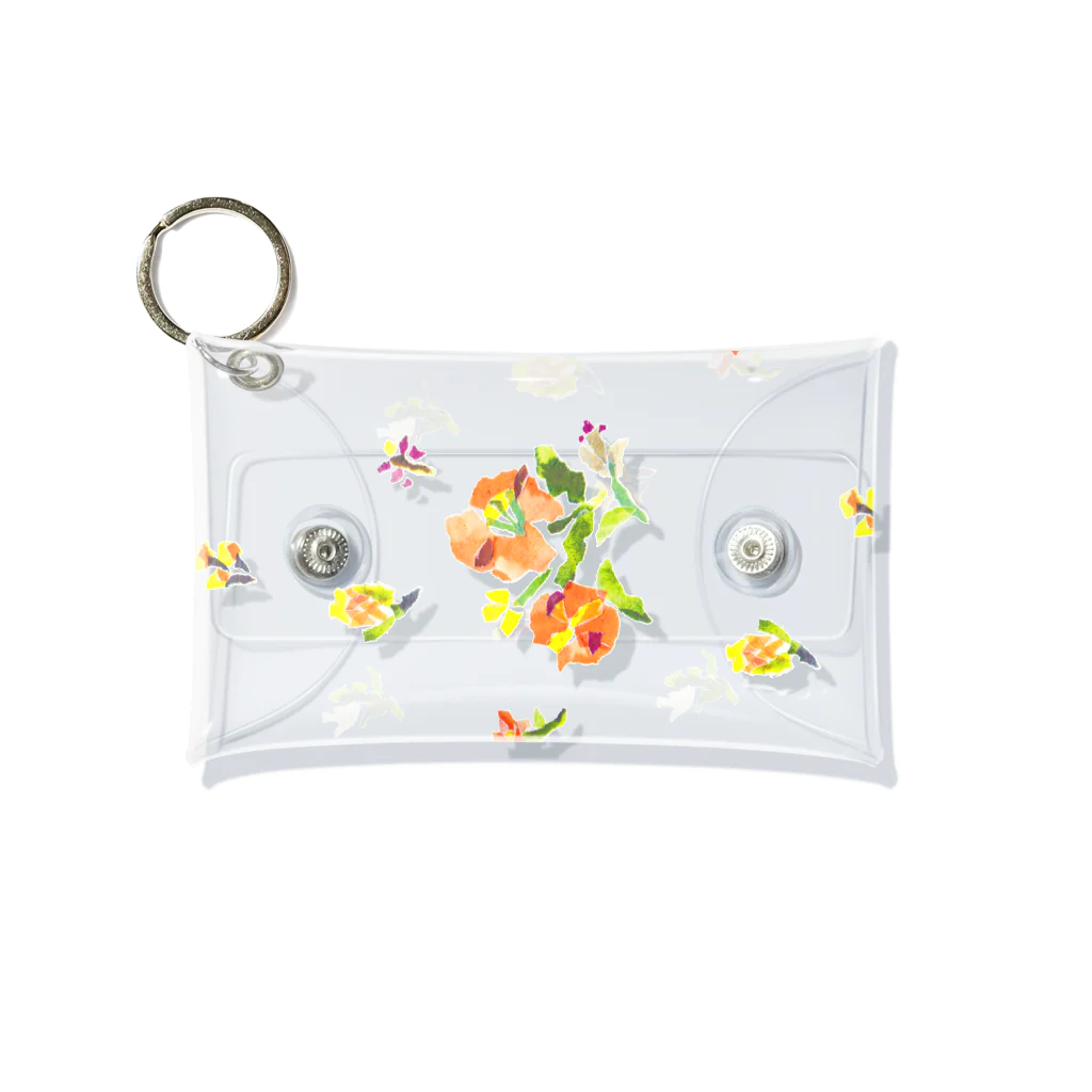 のばら（NOBARA）のお花のミニクリアマルチケース  Mini Clear Multipurpose Case