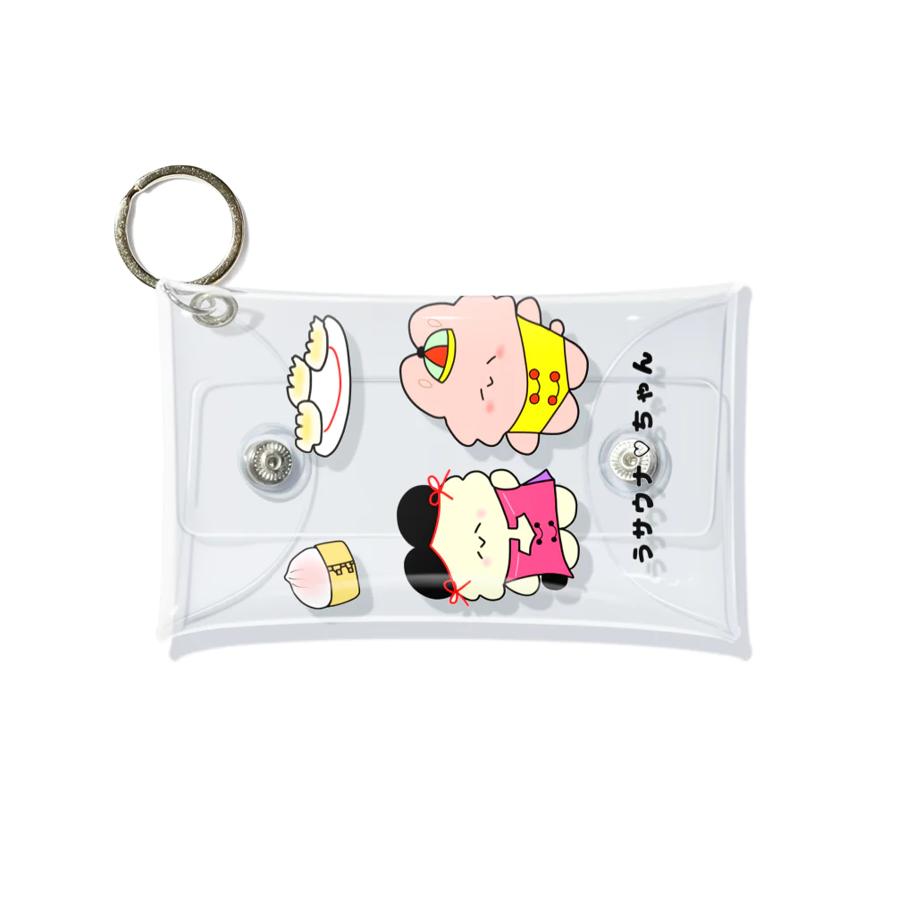 にゃんこ日替り湯のうサウナ♡ちゃん（うサウナチャイナフレンズ） Mini Clear Multipurpose Case