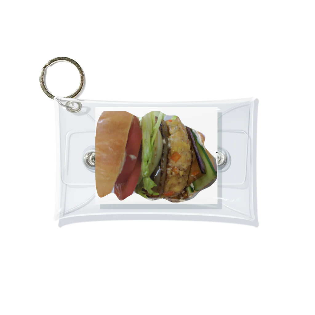 fukumi9の大きいバーガ Mini Clear Multipurpose Case