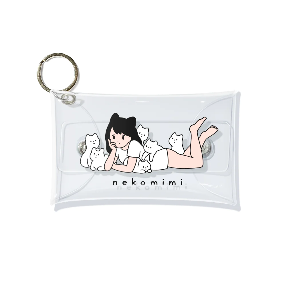 nekomimiのnekomimi (カラー) Mini Clear Multipurpose Case