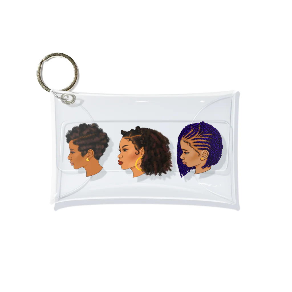 MBPの90s hairstyle-women- Mini Clear Multipurpose Case