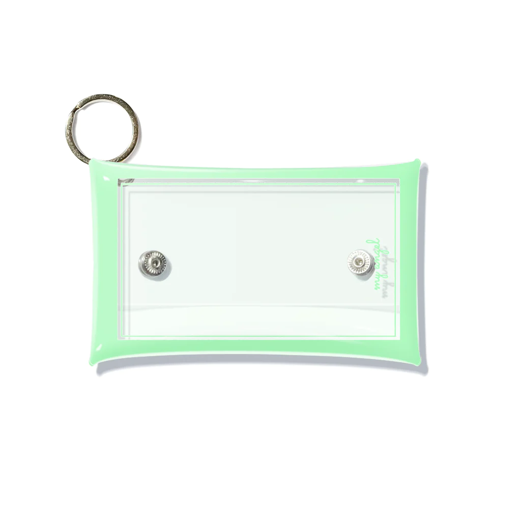 hamunokiのmy angel     green Mini Clear Multipurpose Case