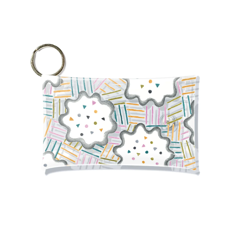 hk_illustrationのhk_illustration_pattern_223 Mini Clear Multipurpose Case