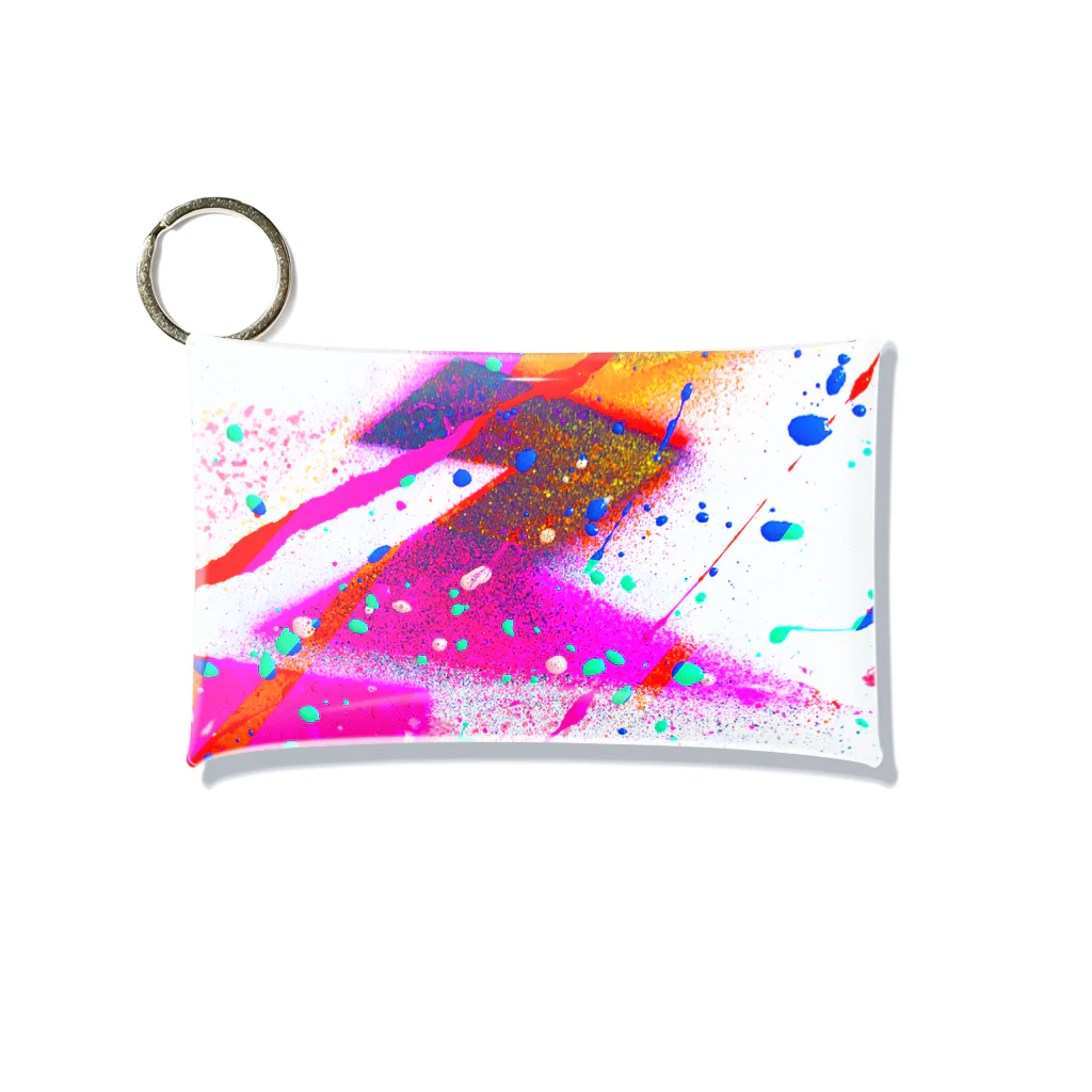 iNvisibleColorsのDrip full Graphic Mini Clear Multipurpose Case