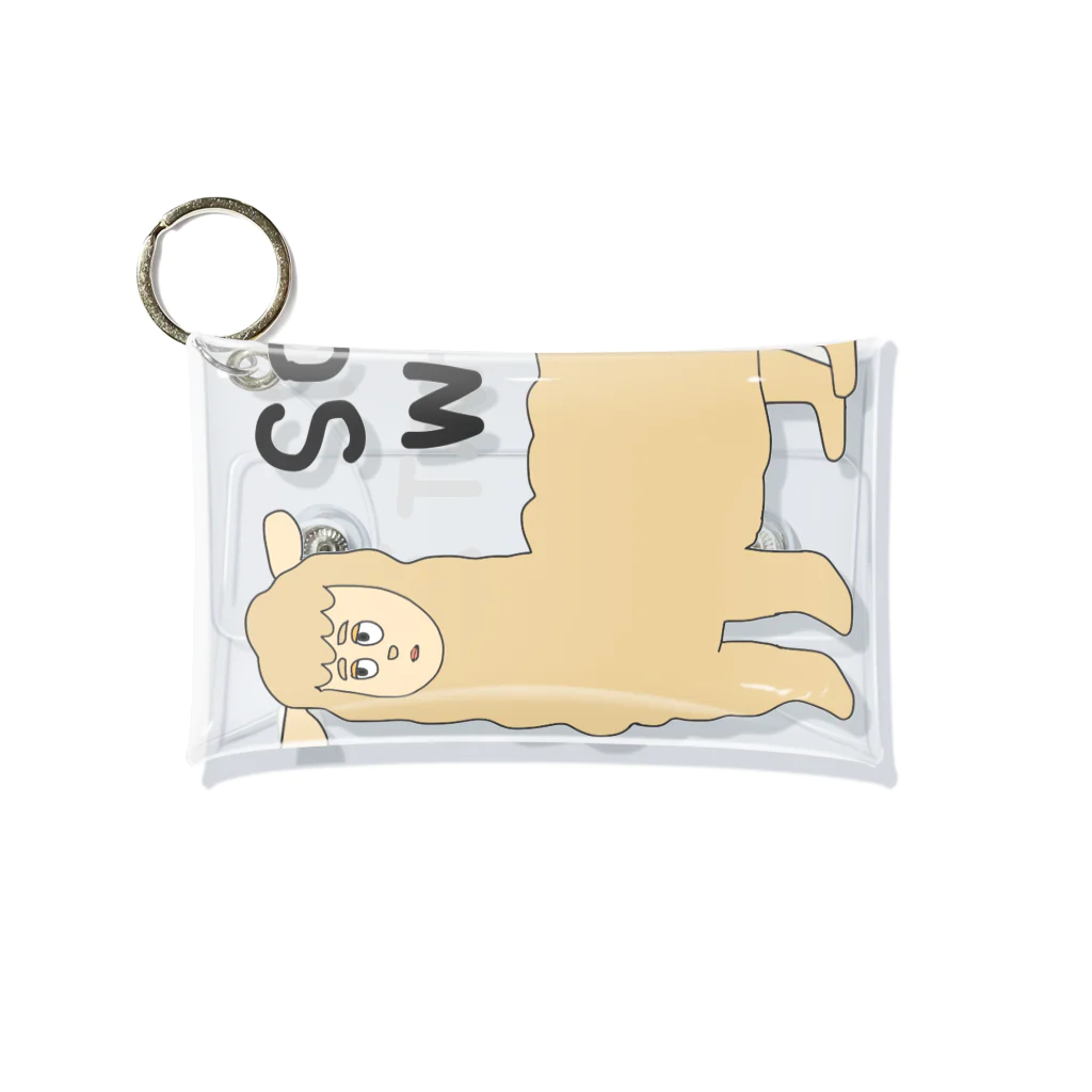 Pretzelのアルパカくん Mini Clear Multipurpose Case