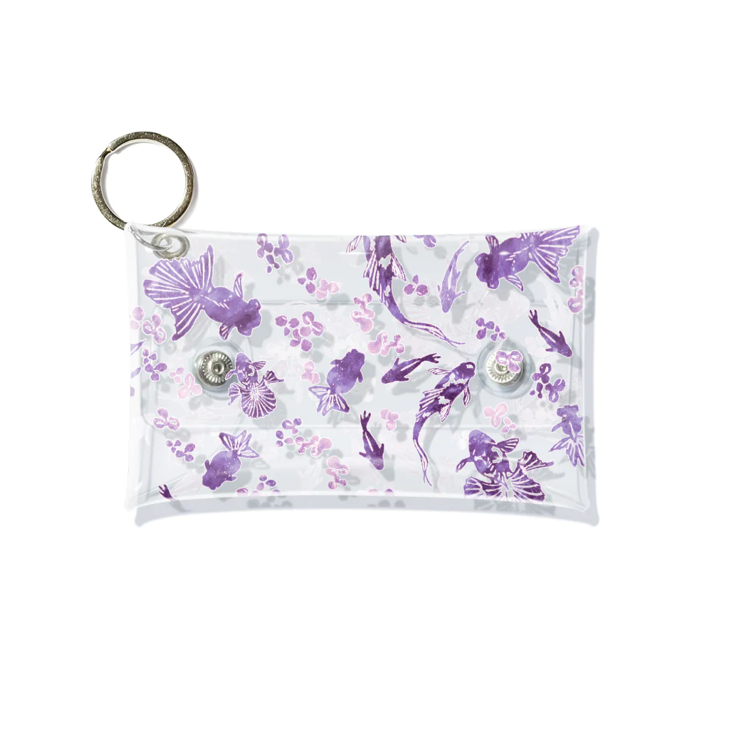 ラシマ工房の雅の間(purple design) Mini Clear Multipurpose Case