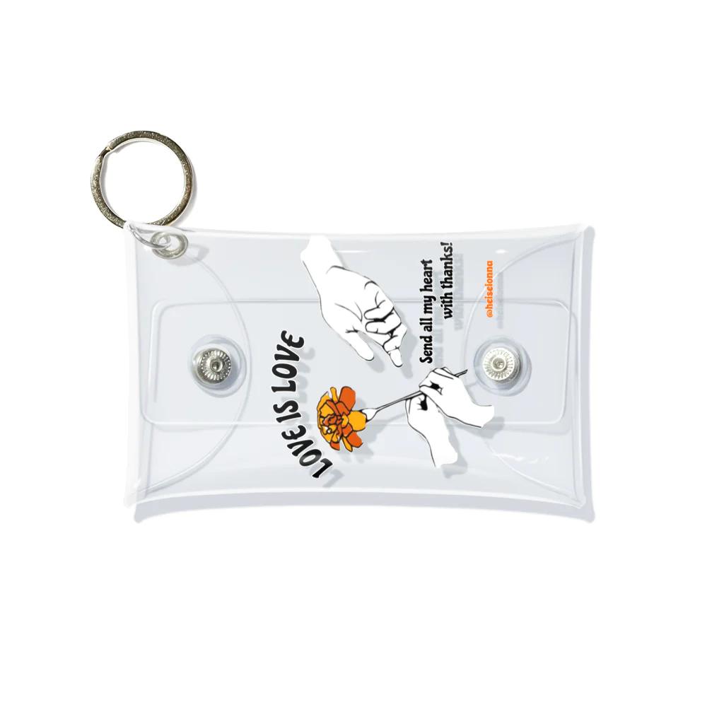 heiseionnaのgive the marigold  Mini Clear Multipurpose Case