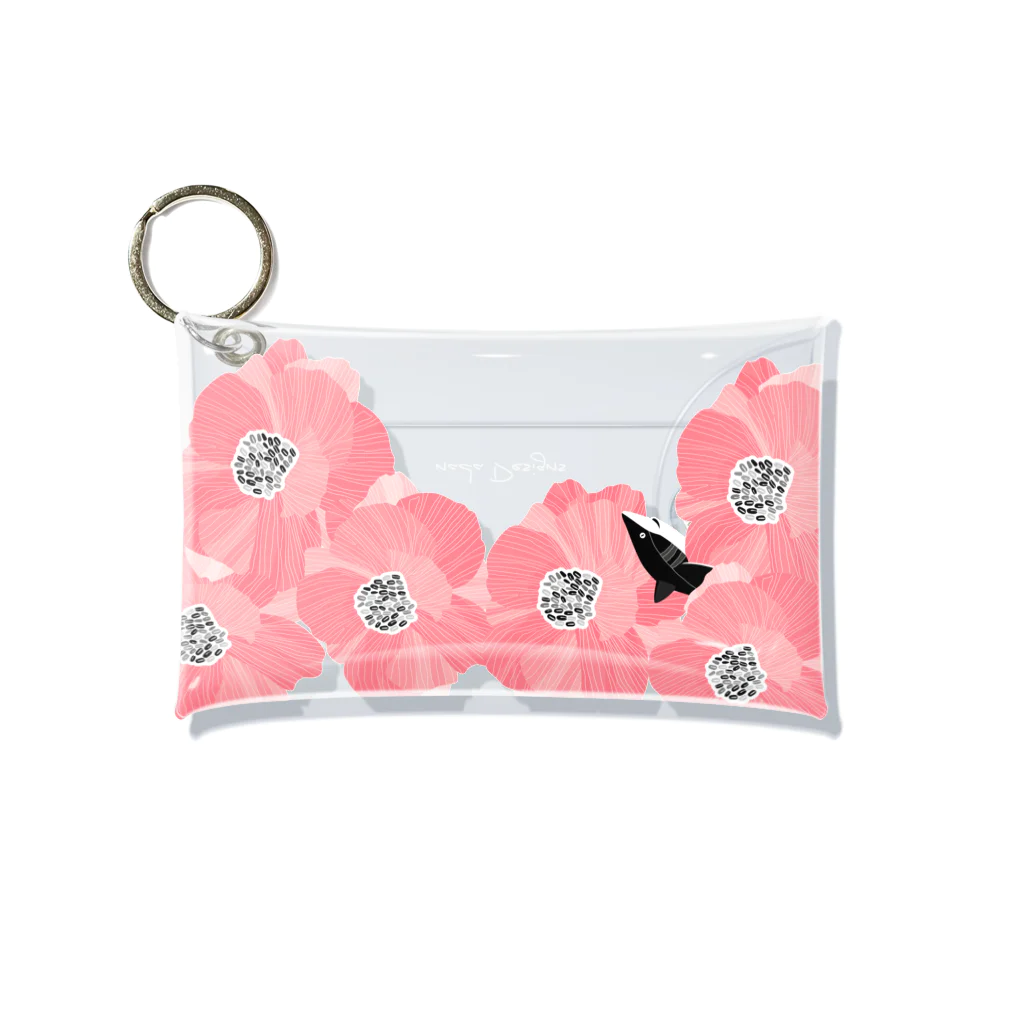 さかたようこ / サメ画家の花とサメ Mini Clear Multipurpose Case