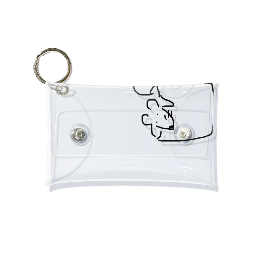 うるふまんごー🐺🐾のねずみくんinカップ Mini Clear Multipurpose Case