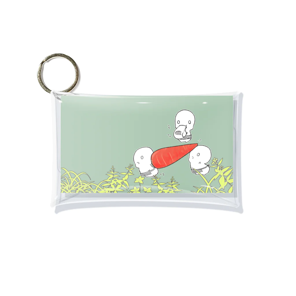 煤音小紋ちのにんじんと Mini Clear Multipurpose Case