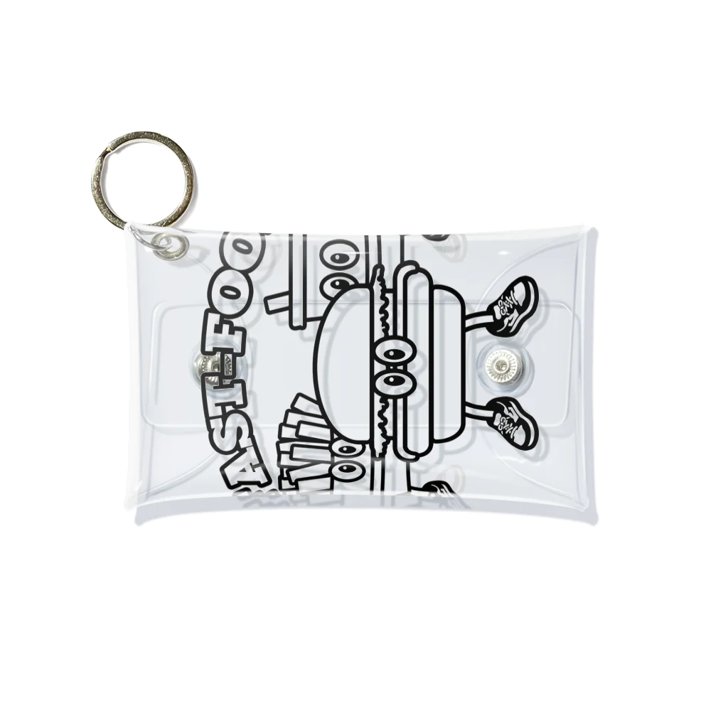 Candy Candyのfastfood_bros Mini Clear Multipurpose Case