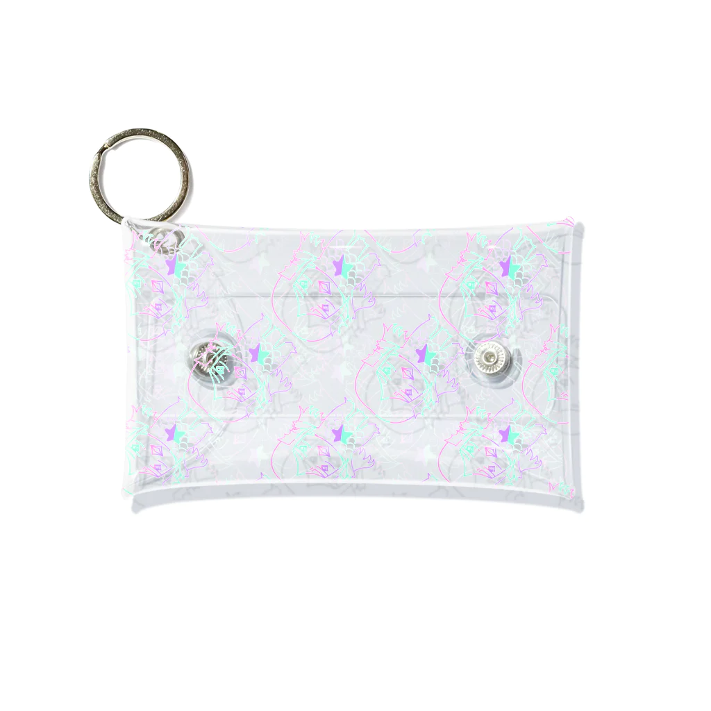 kaworu★SHOP＠SUZURIのアマビエをる★ちゃんぱたーん Mini Clear Multipurpose Case