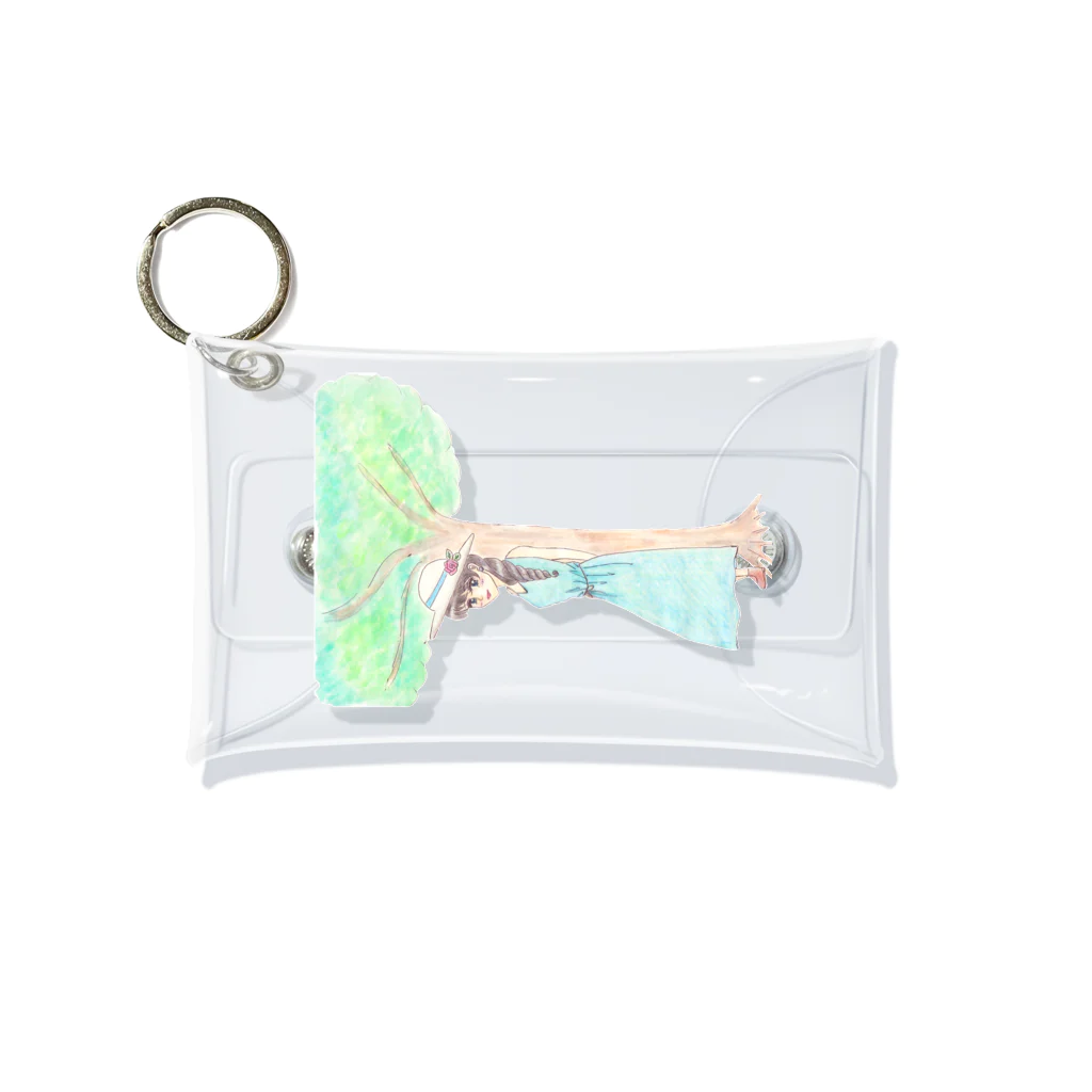 ひよこ工房の木陰で休む少女 Mini Clear Multipurpose Case