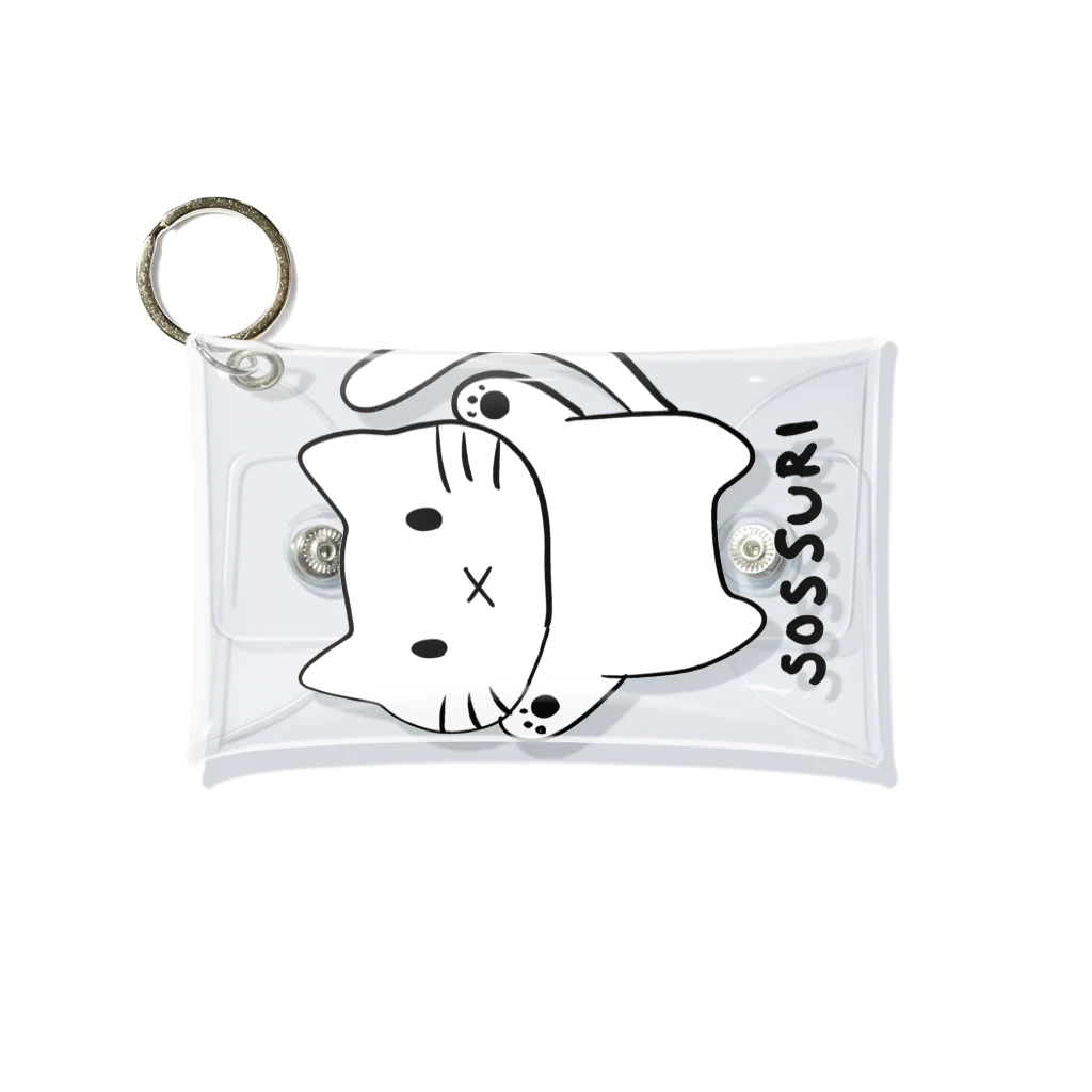 ほしいものや(芋はない)の両手を挙げるねこ Mini Clear Multipurpose Case