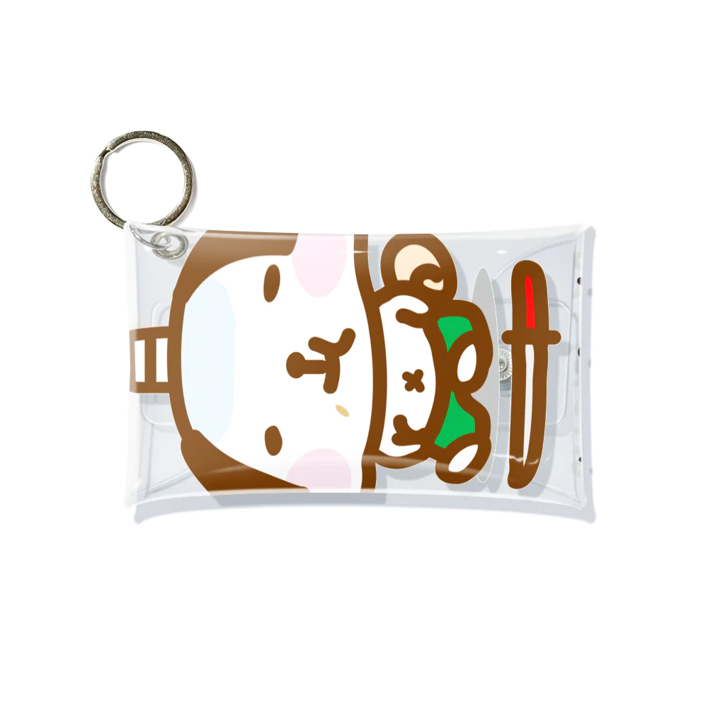 みゅーでざいんの食いしん坊侍 Mini Clear Multipurpose Case