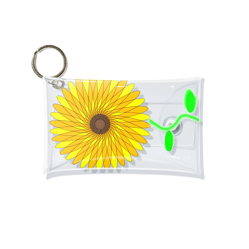 あーのさん shopの夏だ！ひまわりだ！シリーズ Mini Clear Multipurpose Case