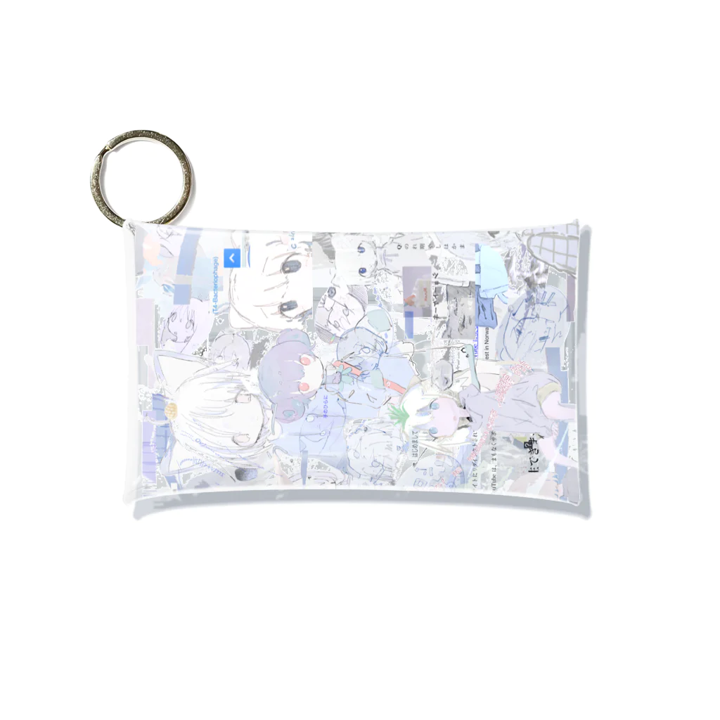 ゆーきんの絵ぐっずのゆーきん×砂気球 Mini Clear Multipurpose Case