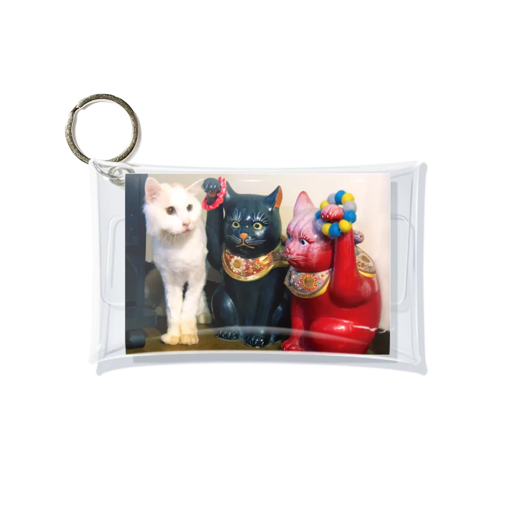 うちの猫ら　2号店のおかき Mini Clear Multipurpose Case