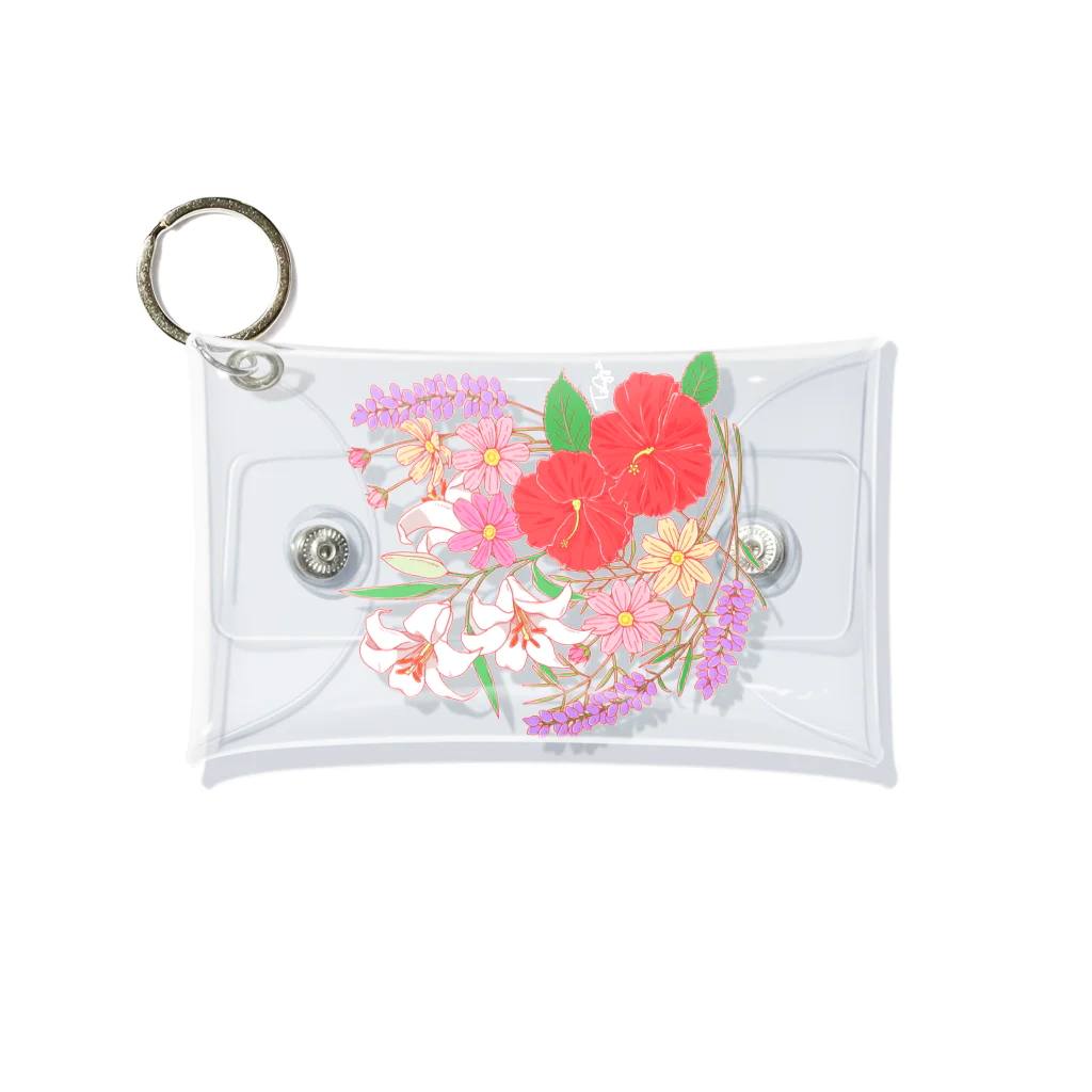 Aya Tagawaの七月のお花盛り沢山 Mini Clear Multipurpose Case