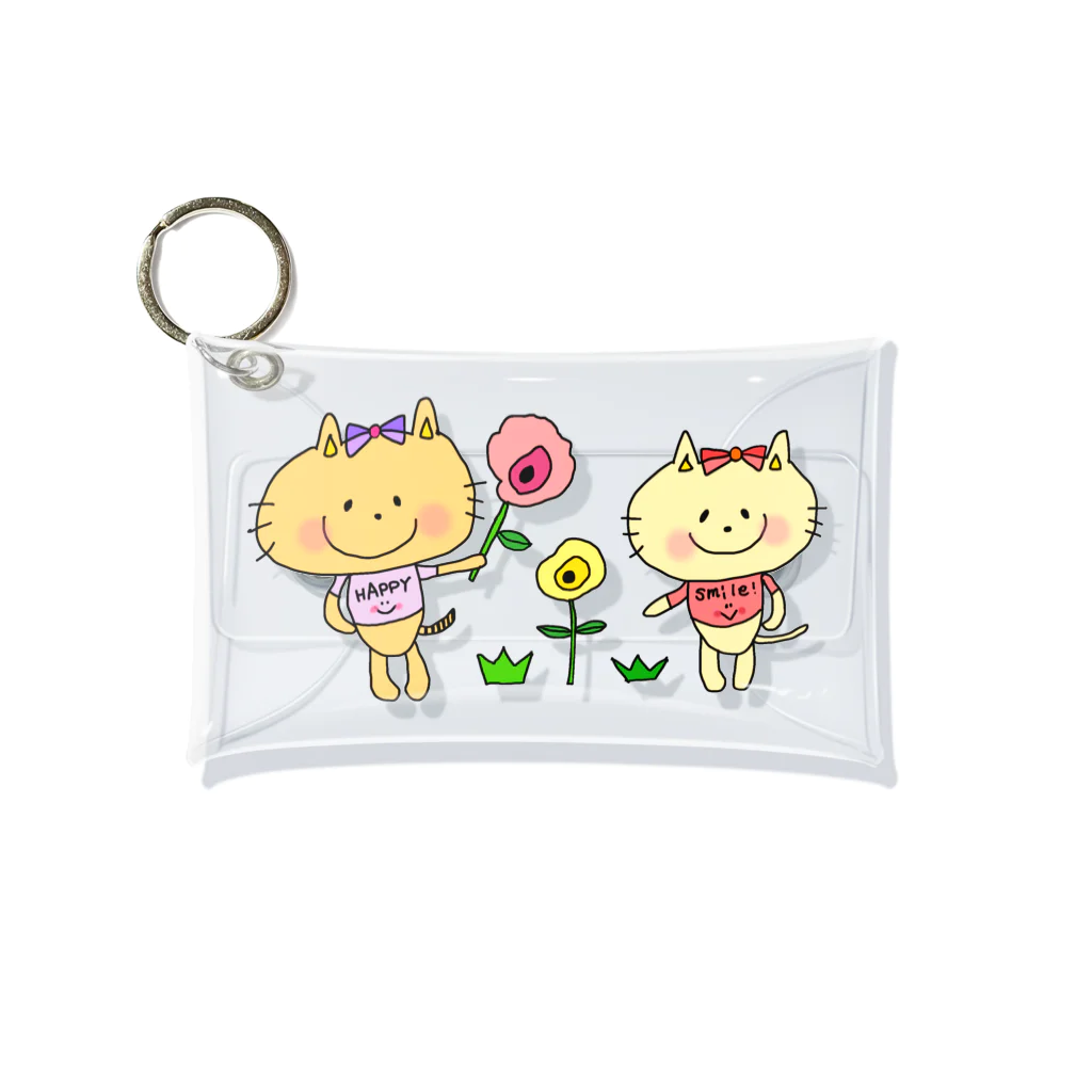 akipom★のCat sisiters! ネコの姉妹！ Mini Clear Multipurpose Case