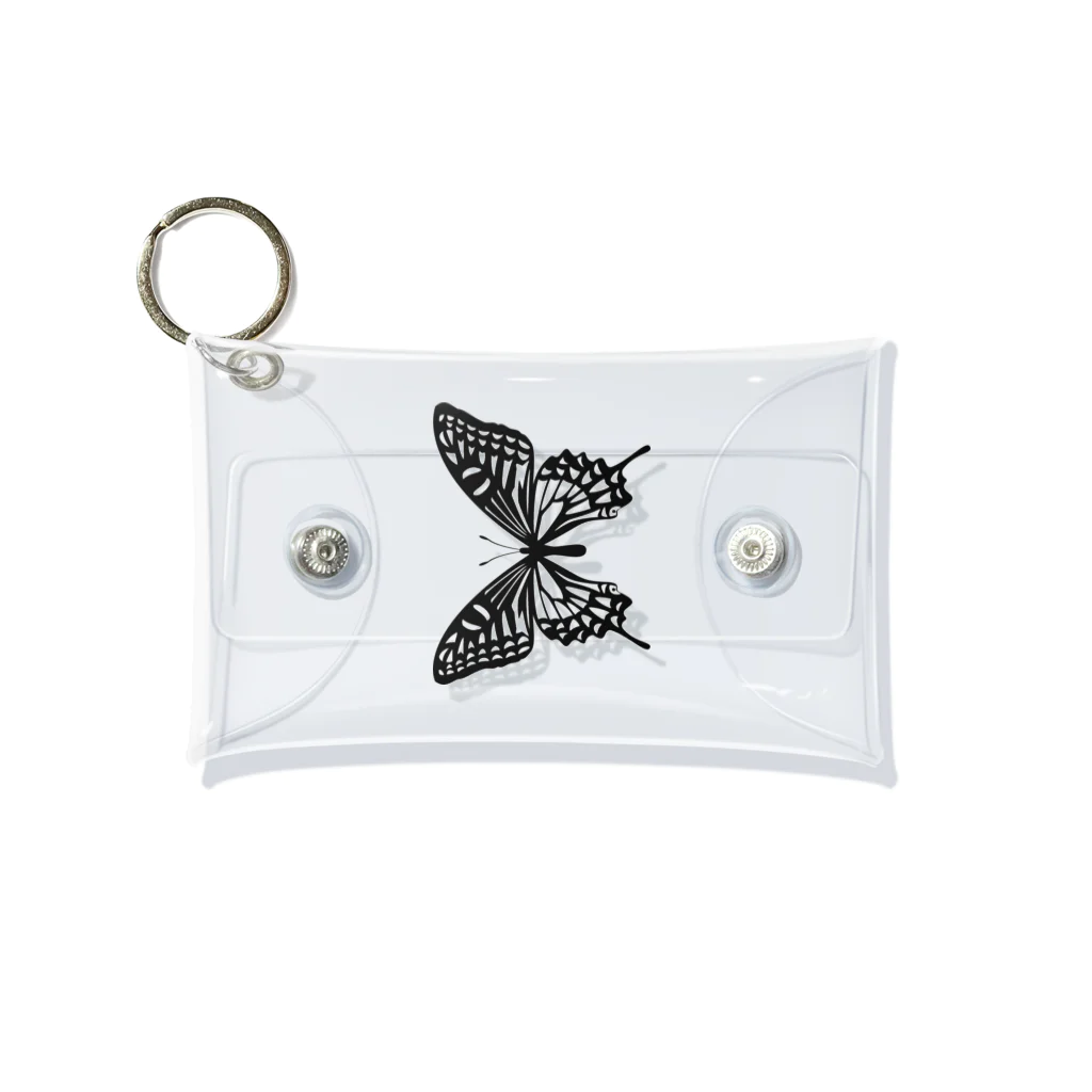 moe.のBLACK butterfly Mini Clear Multipurpose Case