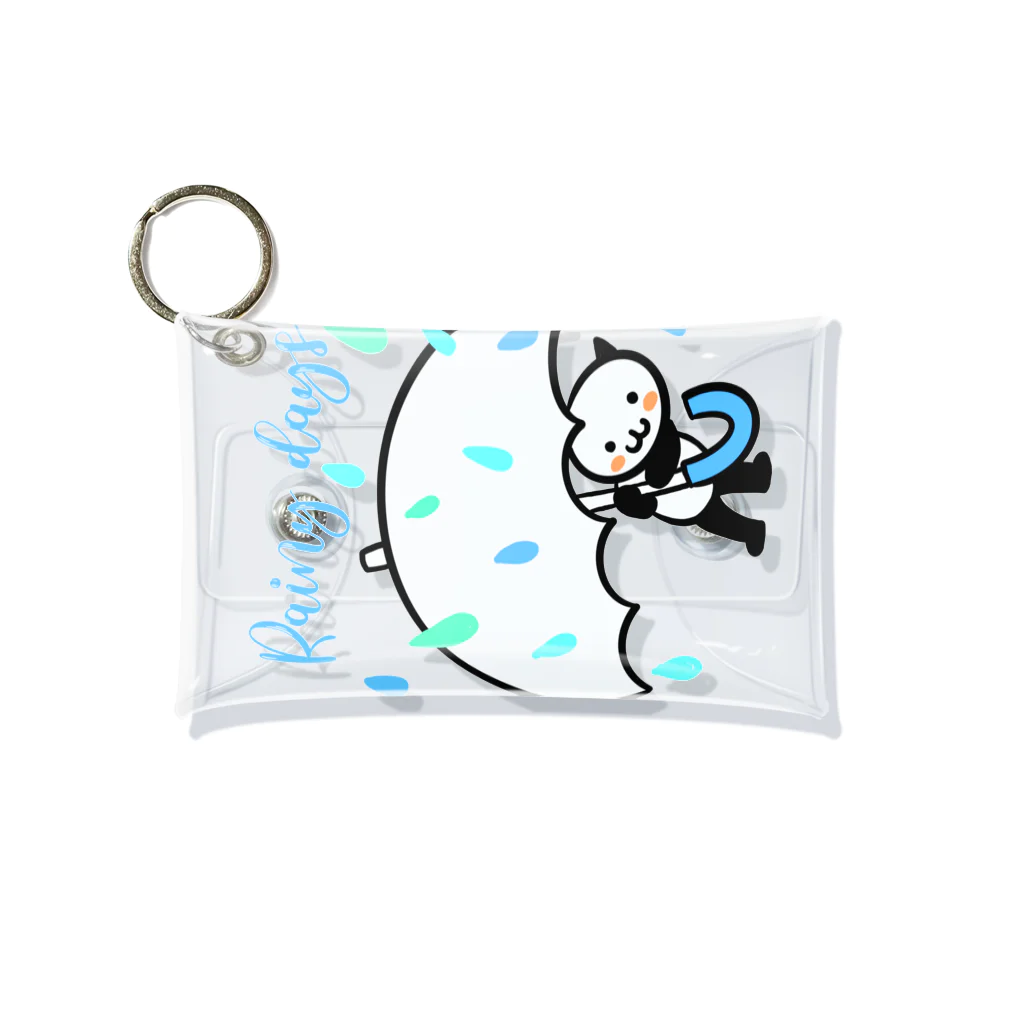 あゆみんの雨ふり猫ちゃん Mini Clear Multipurpose Case