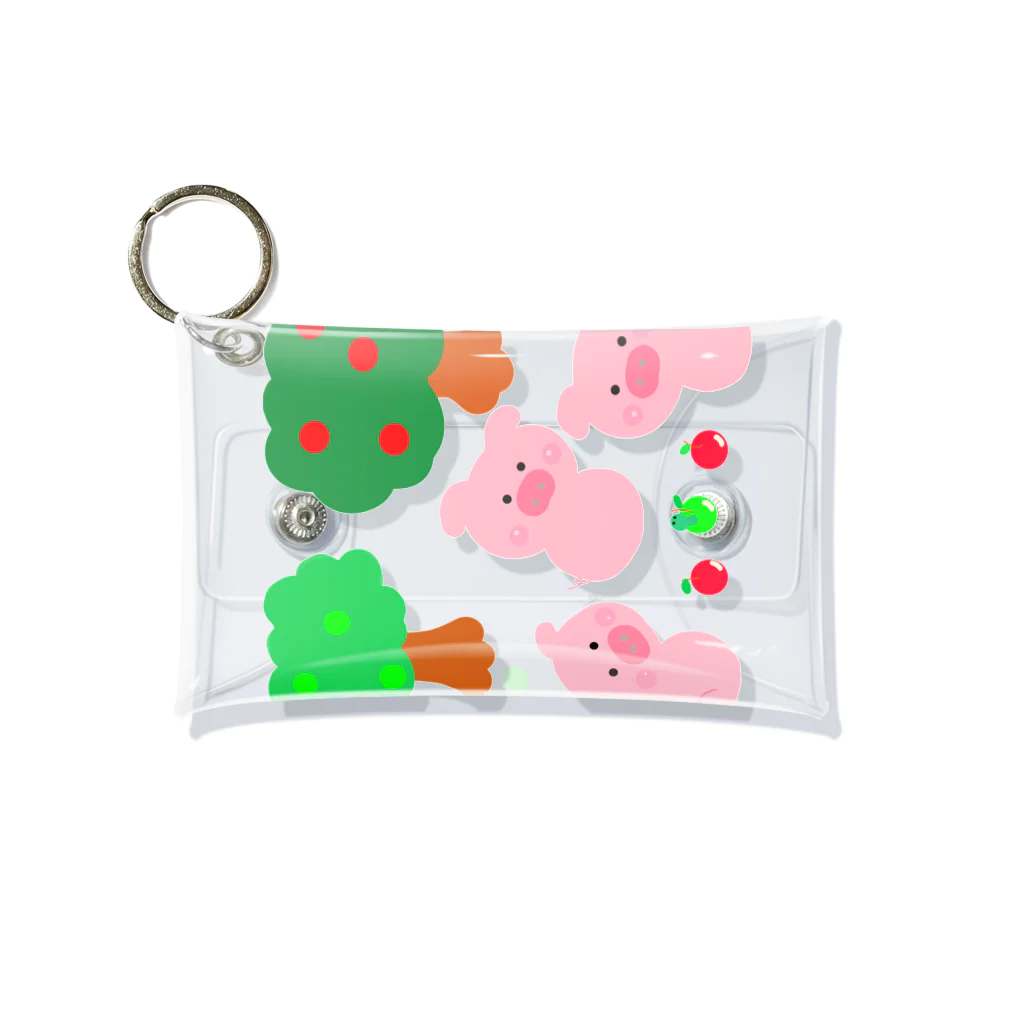 yukimalのこぶたちゃんに見つかった Mini Clear Multipurpose Case