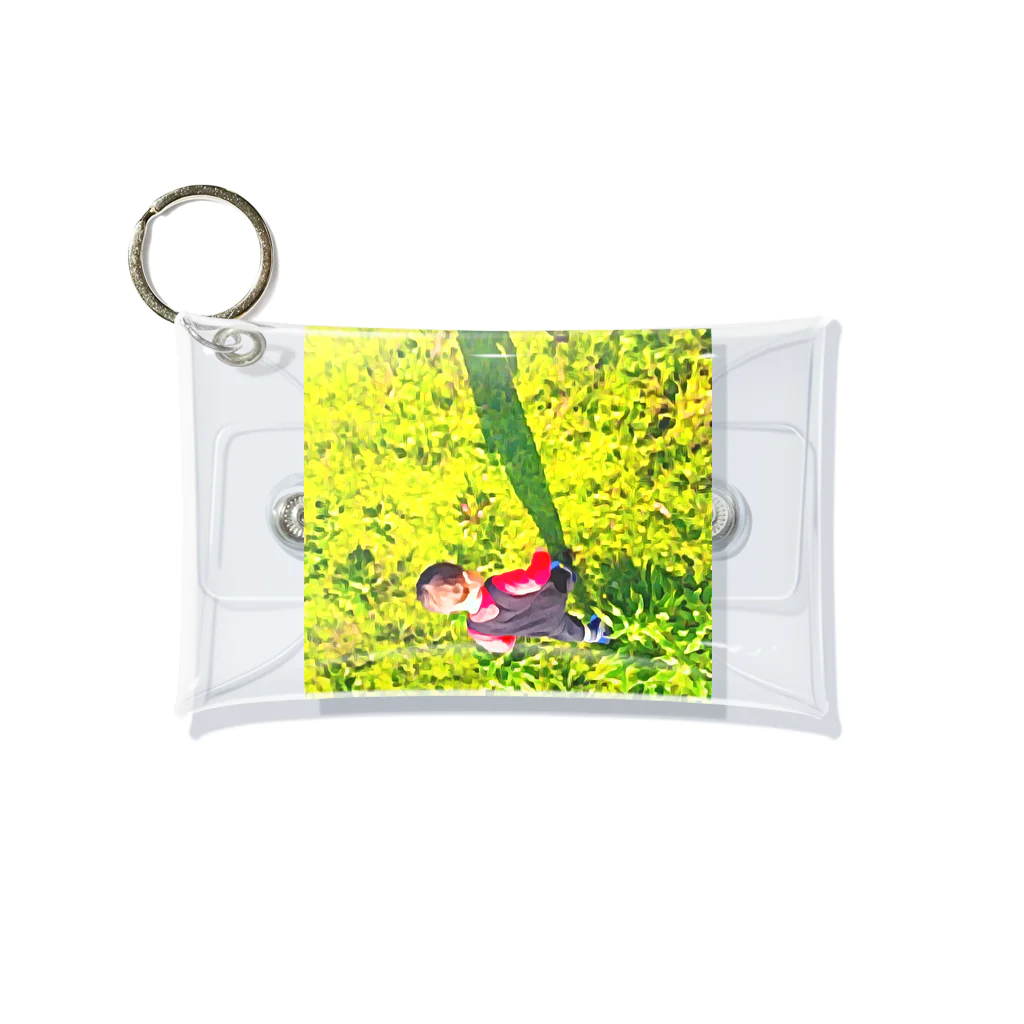 こまゆのこじまるの芝をかける男児2 Mini Clear Multipurpose Case