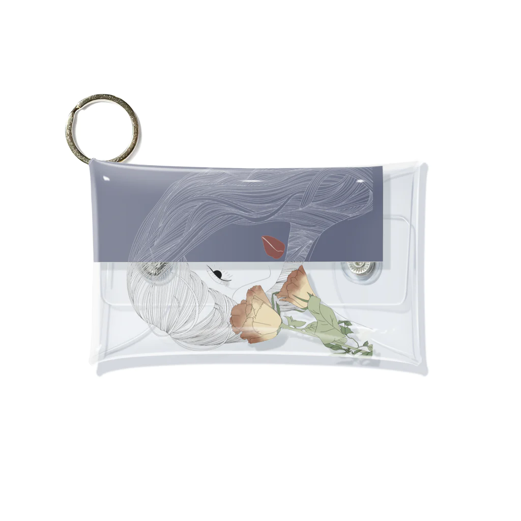 imuukiの【imuuki | sae】rose Mini Clear Multipurpose Case