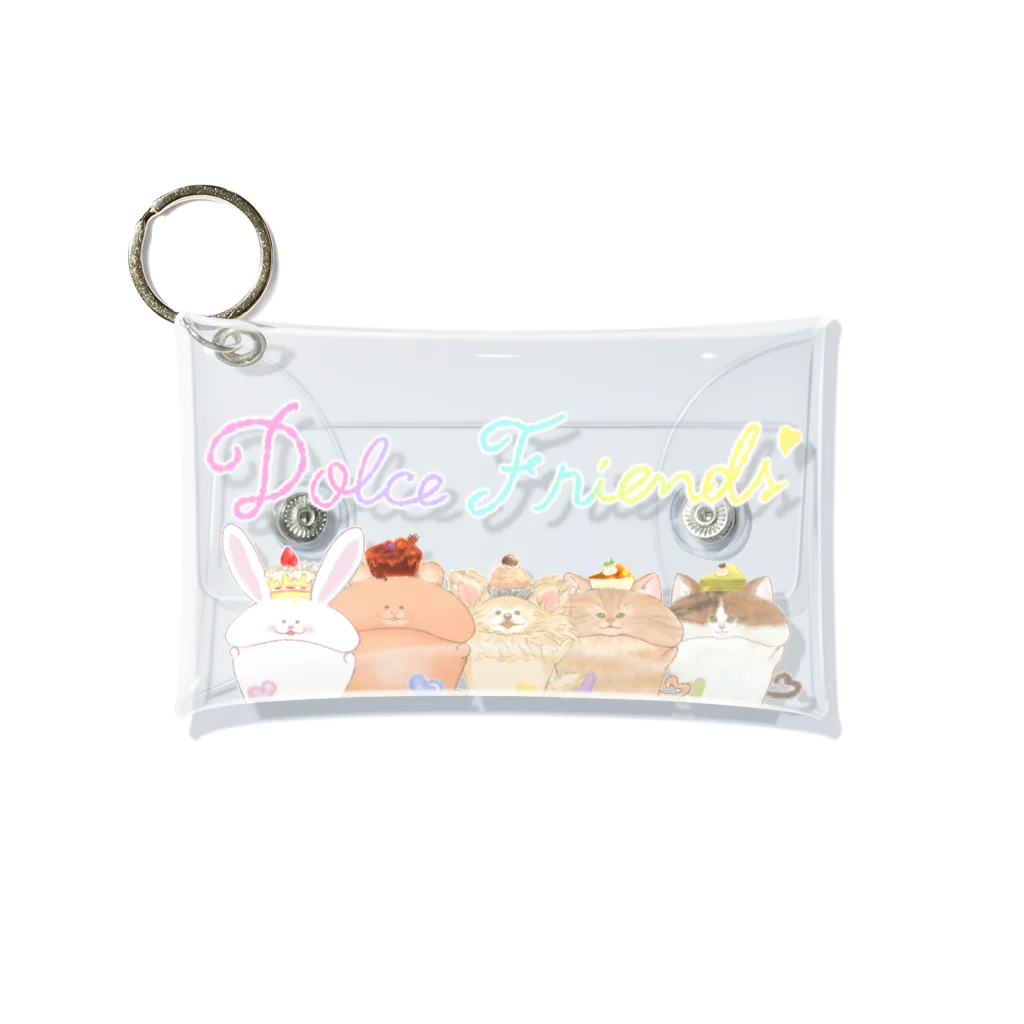 どるちぇ＊うさぎの＊ふわあま*どるちぇふれんず＊ Mini Clear Multipurpose Case