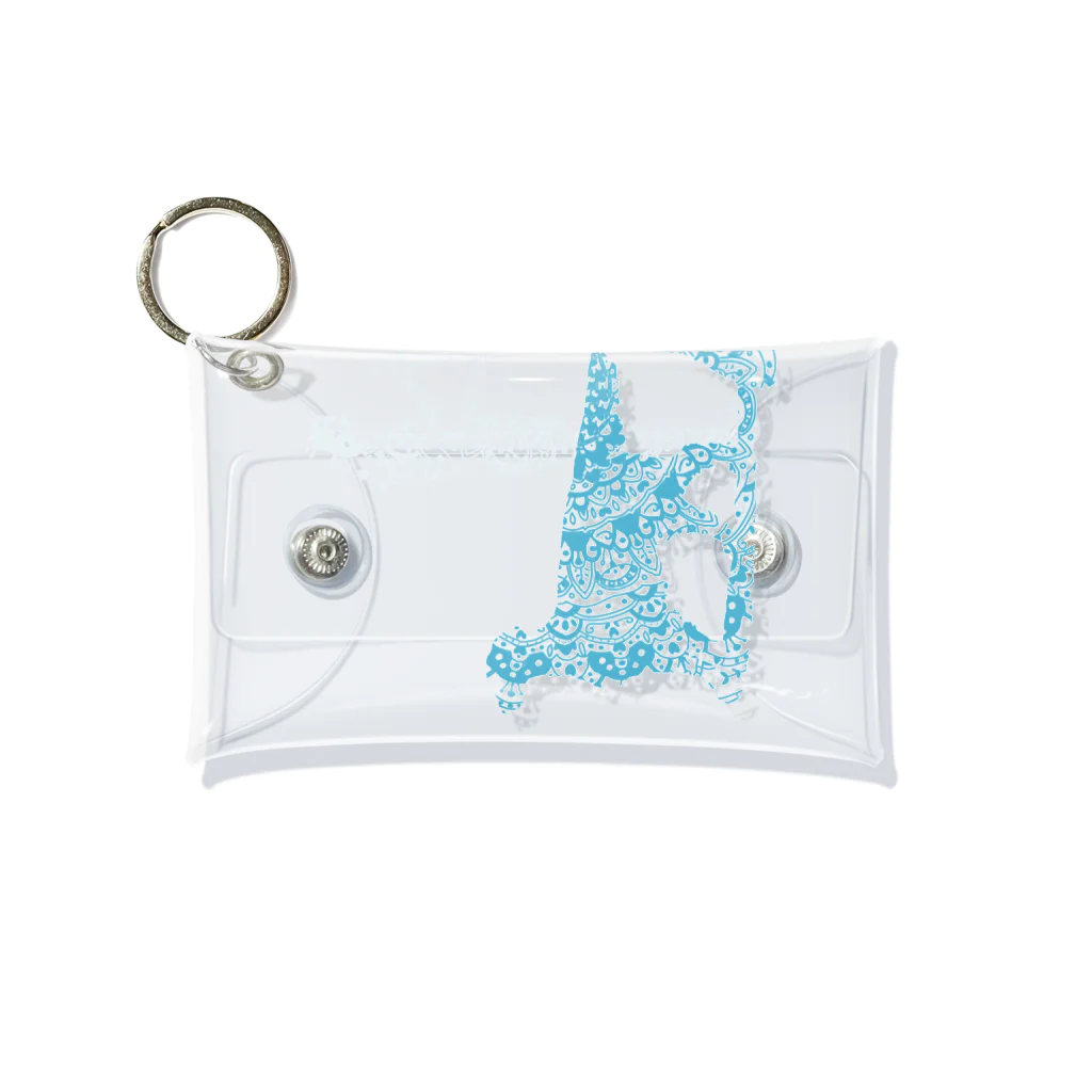 AtelierBoopの花月　SupDog　フラットコーテッドレトリバー Mini Clear Multipurpose Case