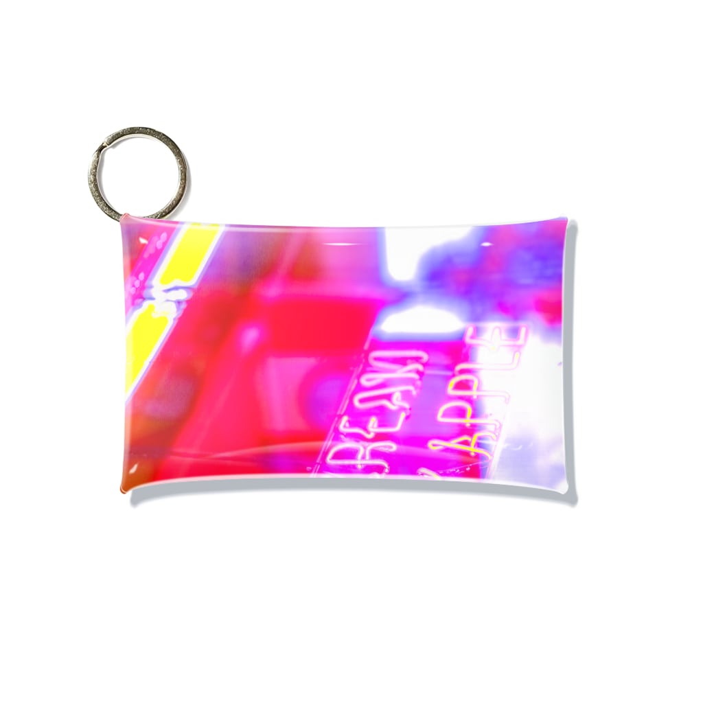 NEON LIGHT STARSのAPPLE NEON 横 Mini Clear Multipurpose Case