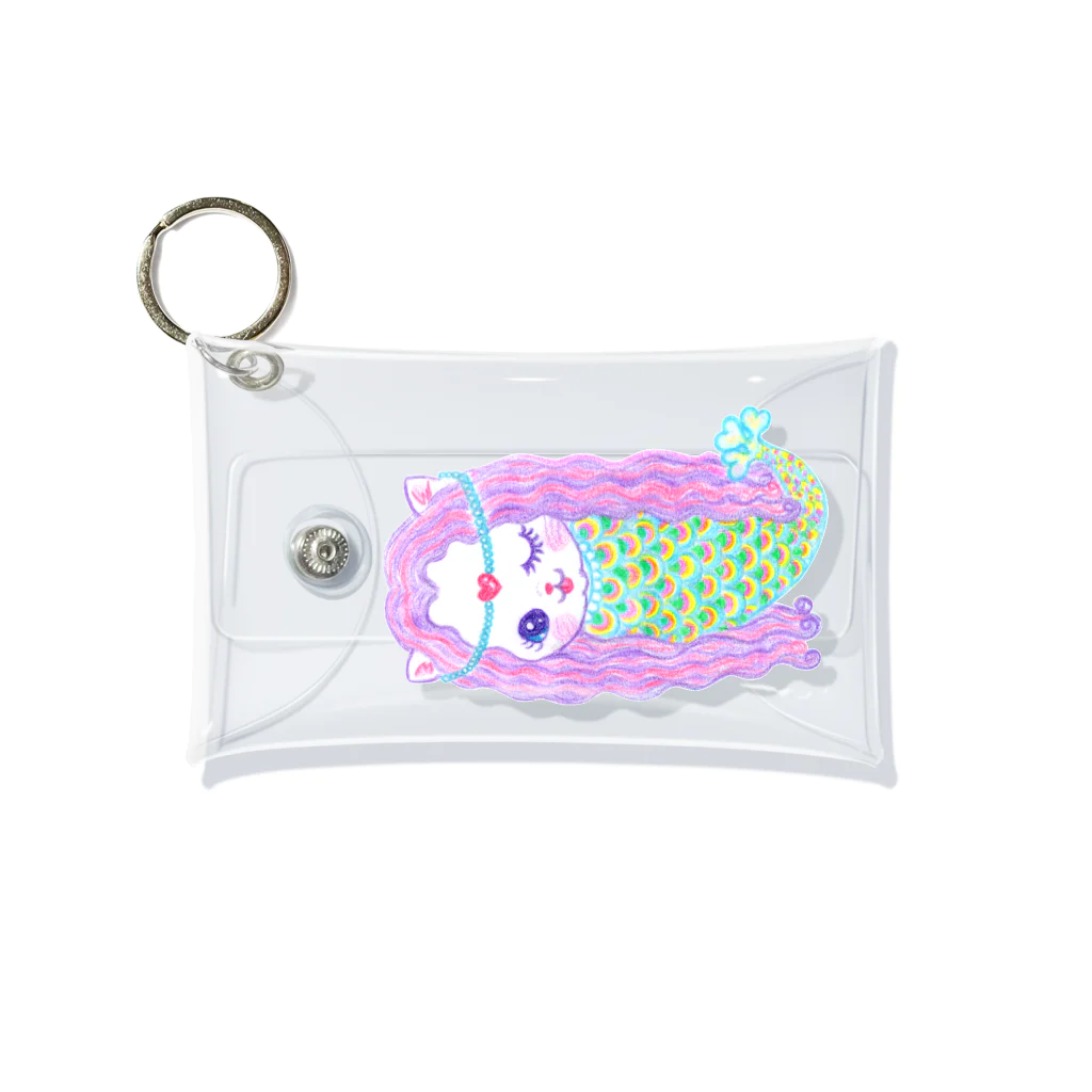 メルティカポエミュウのあまびゑにゃん Mini Clear Multipurpose Case