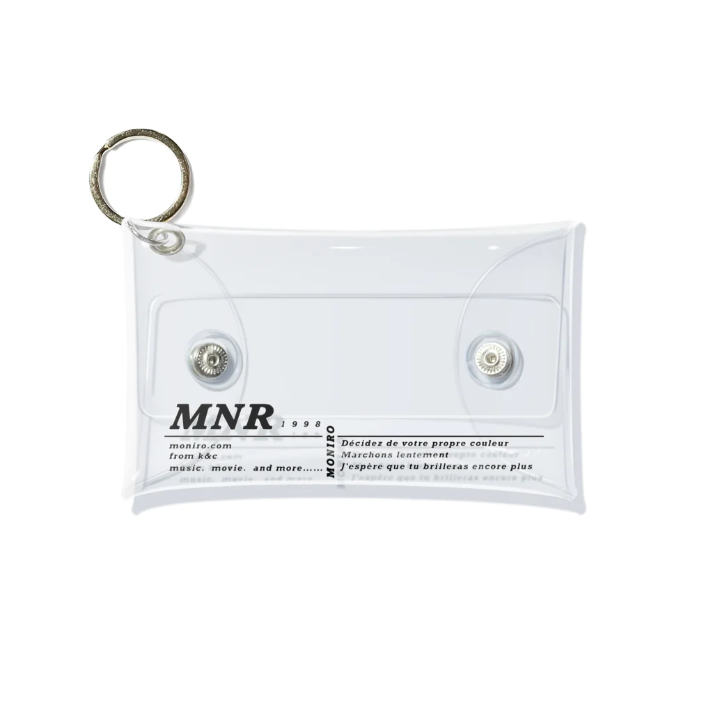 MONIRO KのMONIRO logo Mini Clear Multipurpose Case