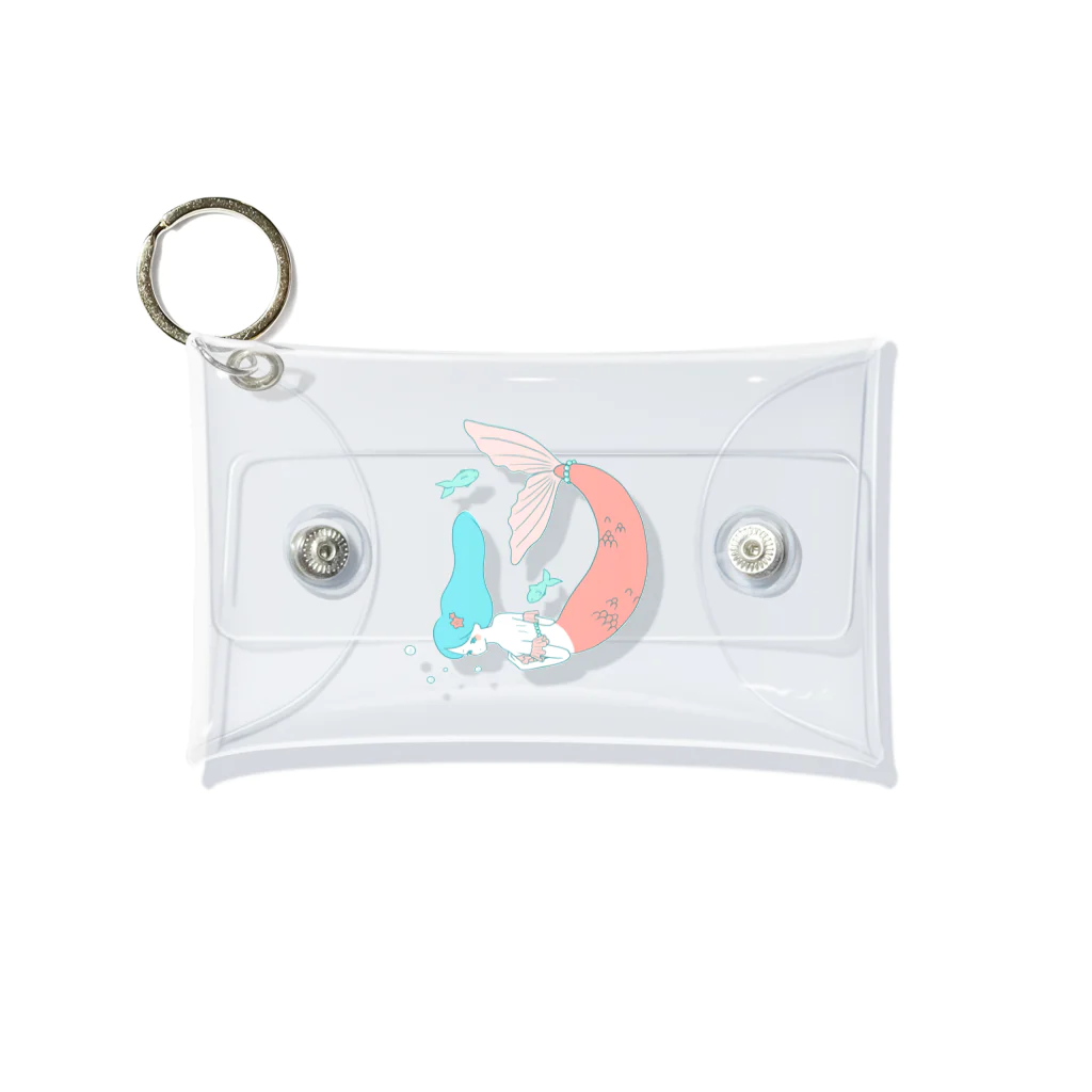 神楽 ゆらぎのおみせの人魚姫のミニクリアマルチケース Mini Clear Multipurpose Case