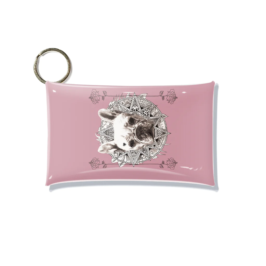 BENの 【BEN】French bulldog Mini Clear Multipurpose Case