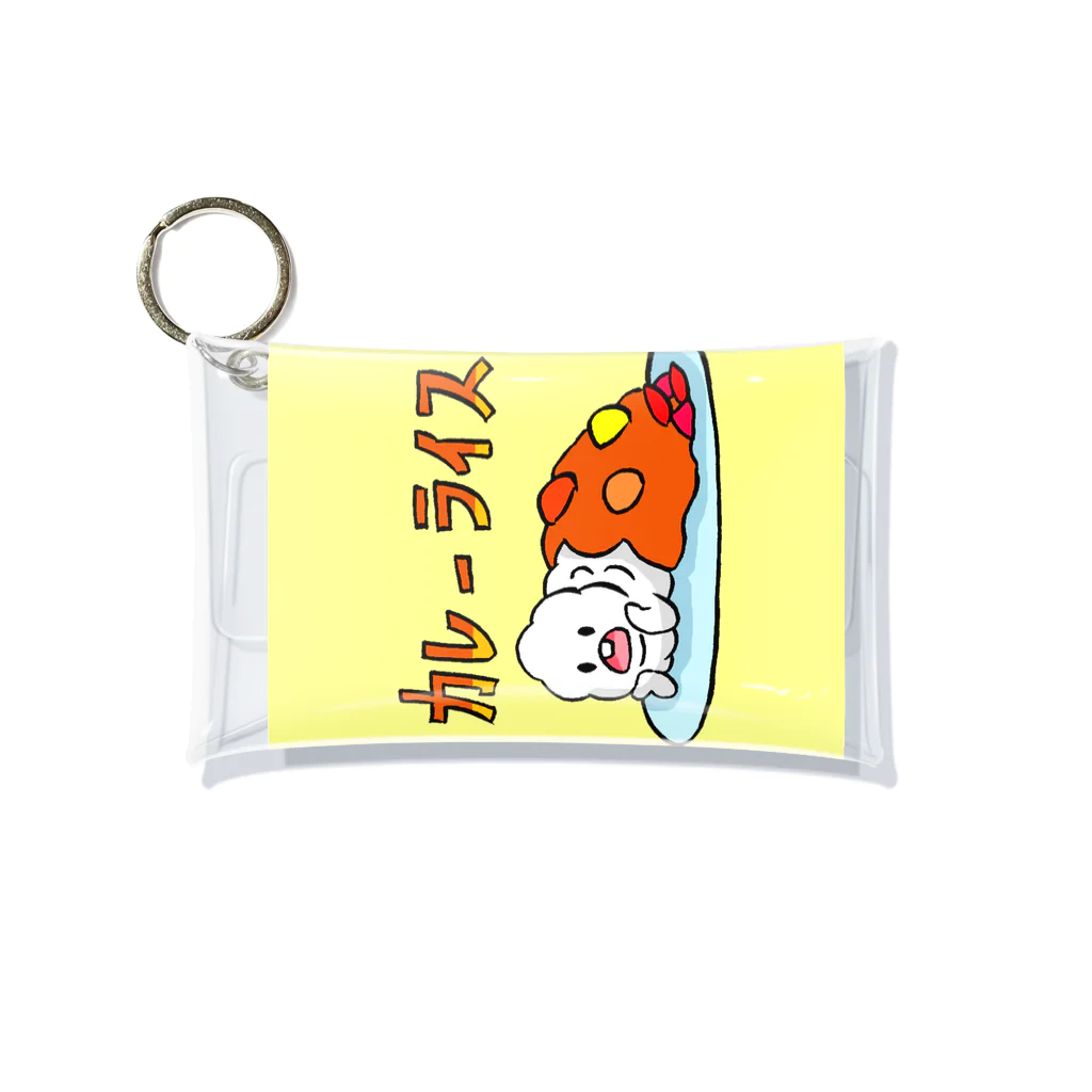 白玉shopのふぁんふぁんごふぁん(カレー) Mini Clear Multipurpose Case