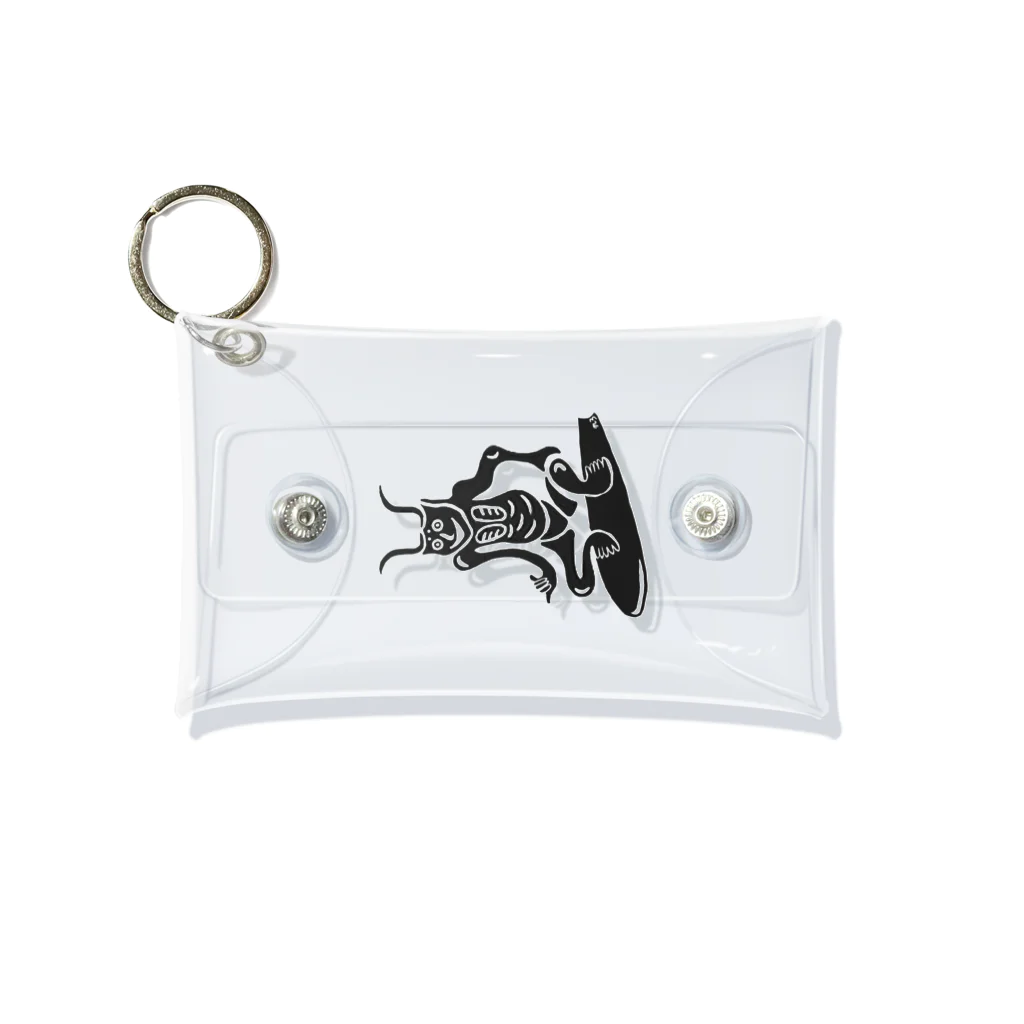 羽壱｜HANEICHIの波乗り元三大師(魔除け) Mini Clear Multipurpose Case