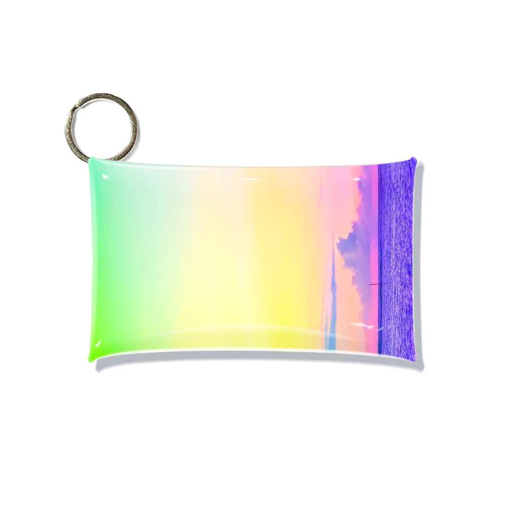 NEON LIGHT STARSのブドウメローイエロー Mini Clear Multipurpose Case