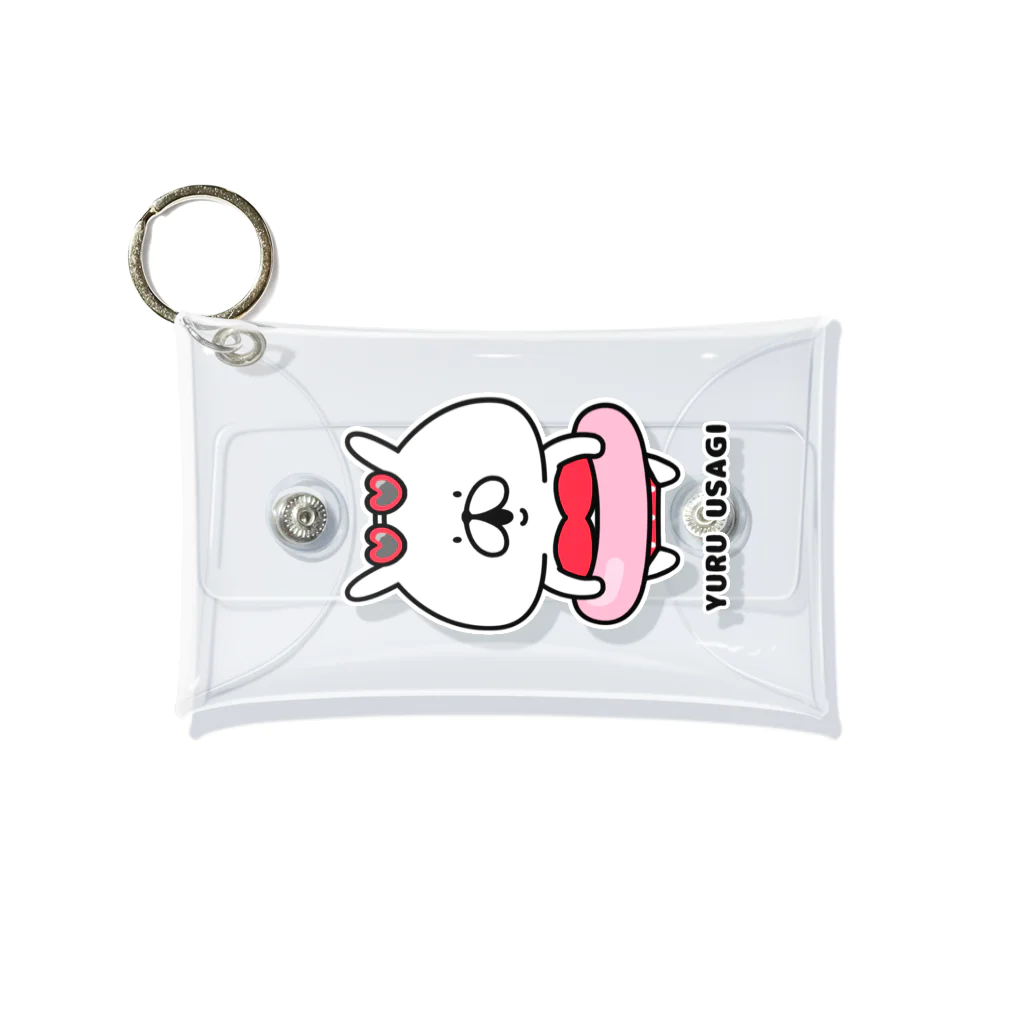 chococo_yuruusagiのゆるうさぎ 赤色ビキニ Mini Clear Multipurpose Case