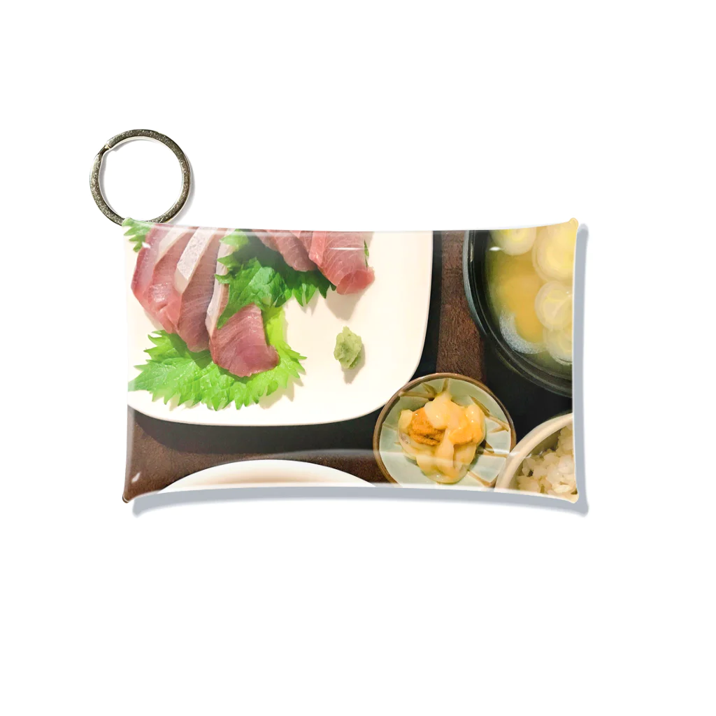 よかったらどうぞのイナダのお刺身定食デス Mini Clear Multipurpose Case