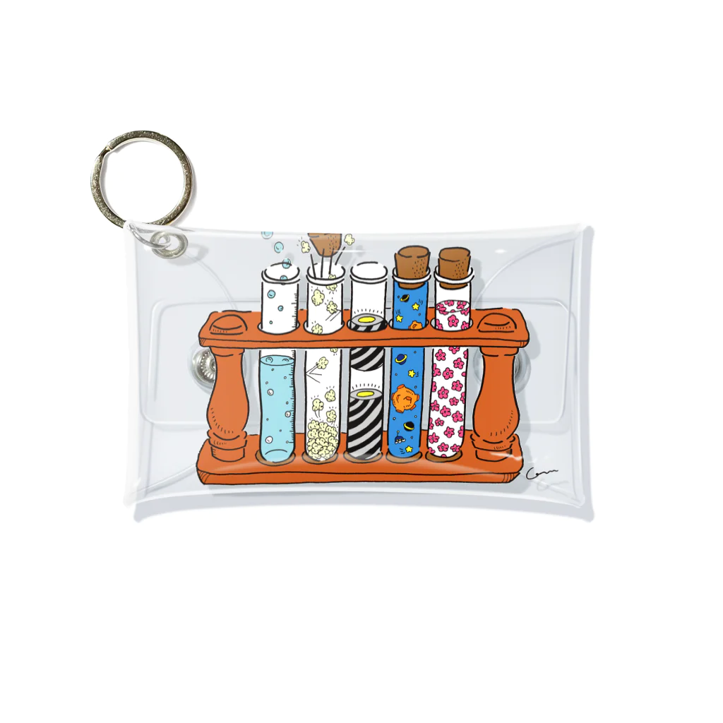 Com illustrationの不思議な試験管 Mini Clear Multipurpose Case