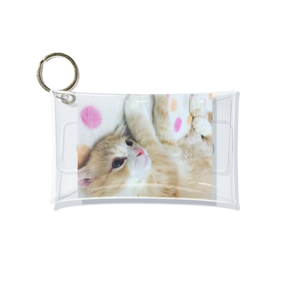 にゃんこの「めめたん」グッズのゆううつ Mini Clear Multipurpose Case