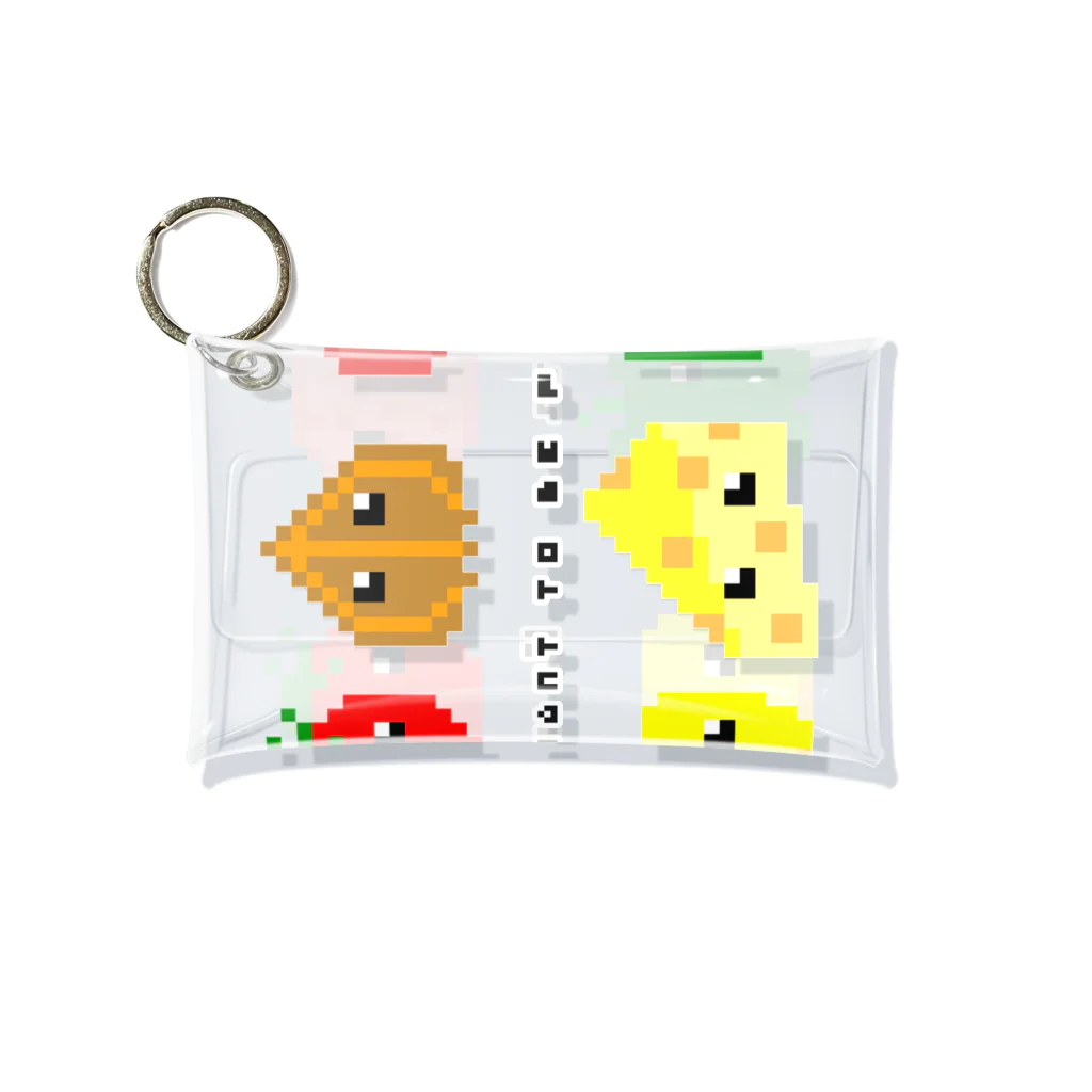 KANAMI_n_creationのWe want to be pizza. Mini Clear Multipurpose Case