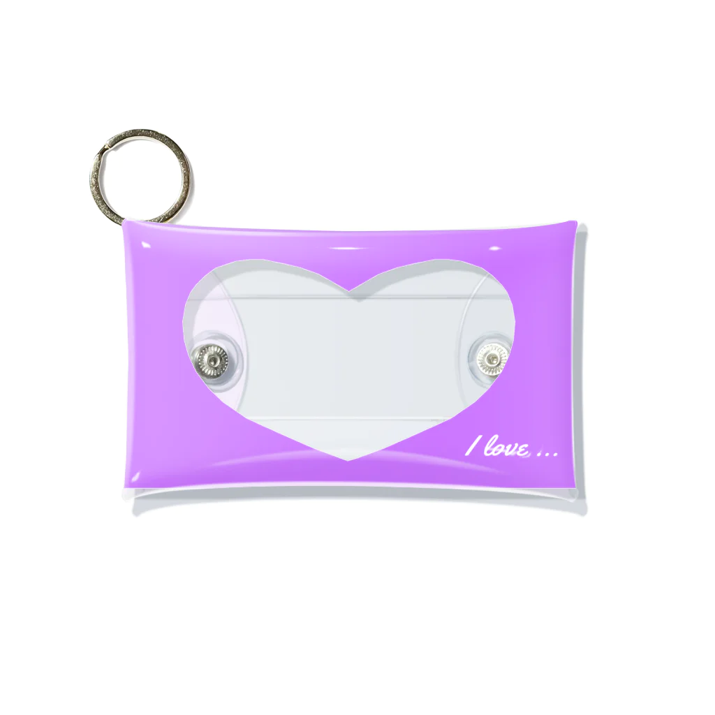 kurumitanのシンプル推しエコバッグケース紫 Mini Clear Multipurpose Case