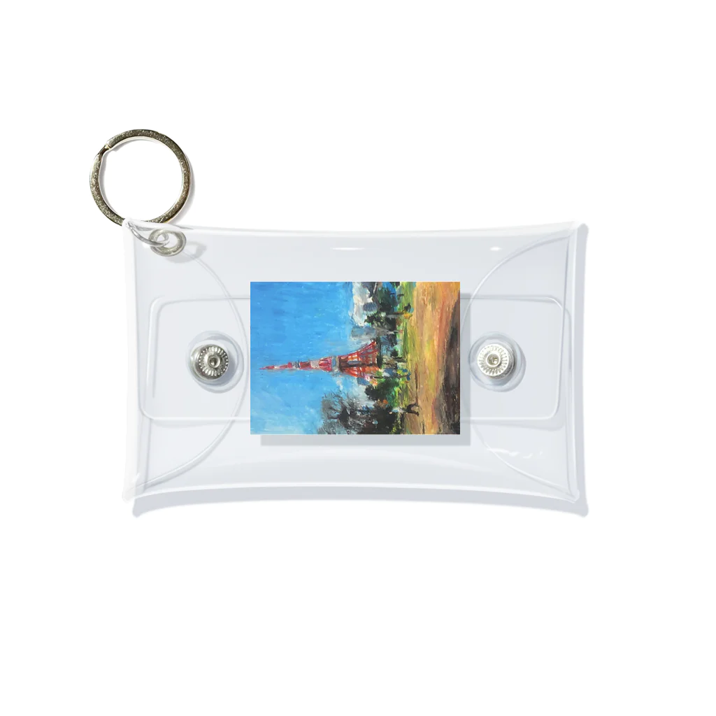 art art artのin Tokyotower Mini Clear Multipurpose Case