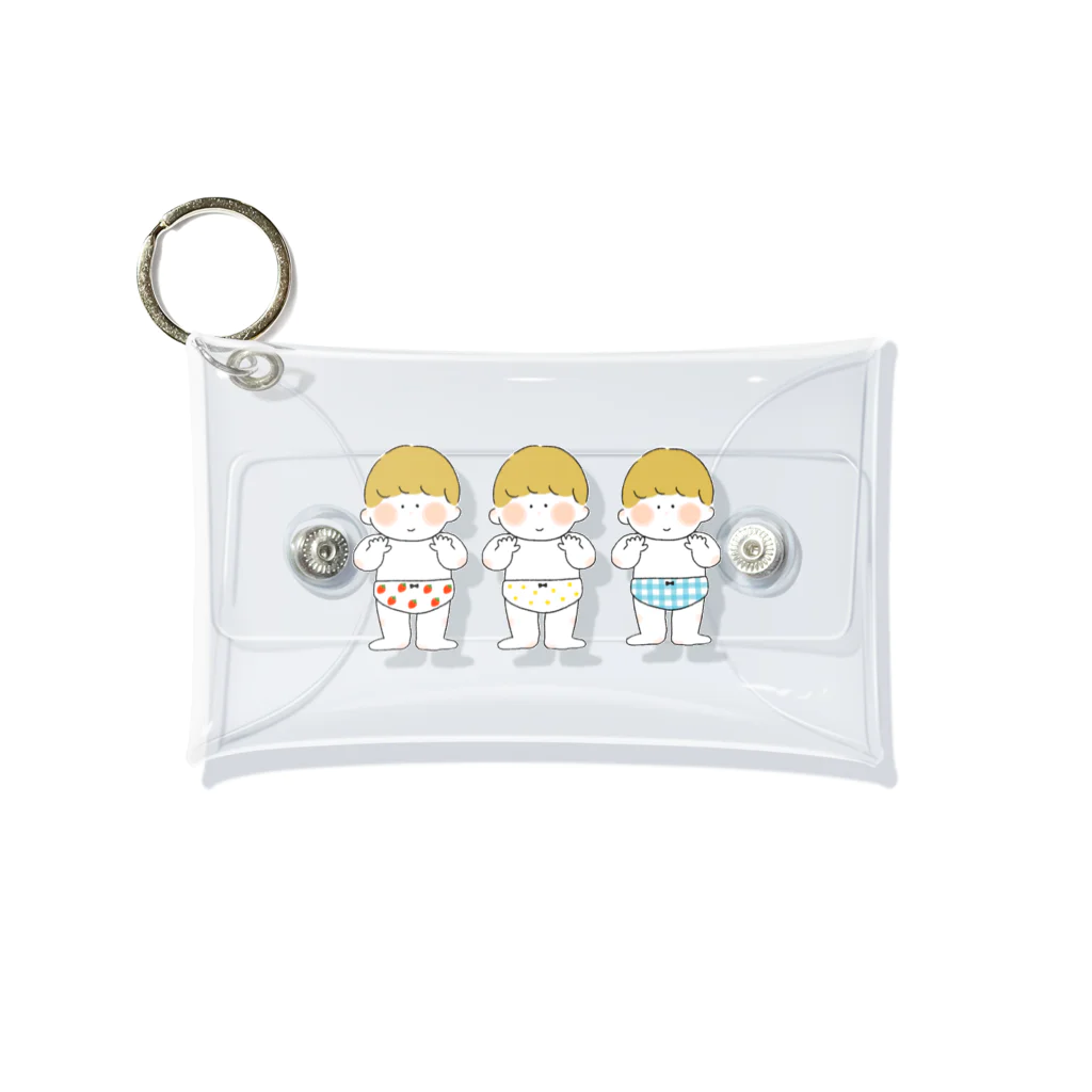 くまのお店🧸のおぱんつきょうだい Mini Clear Multipurpose Case