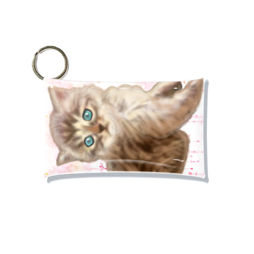 アニマルデザインはなの遊んでほしい子猫 Mini Clear Multipurpose Case