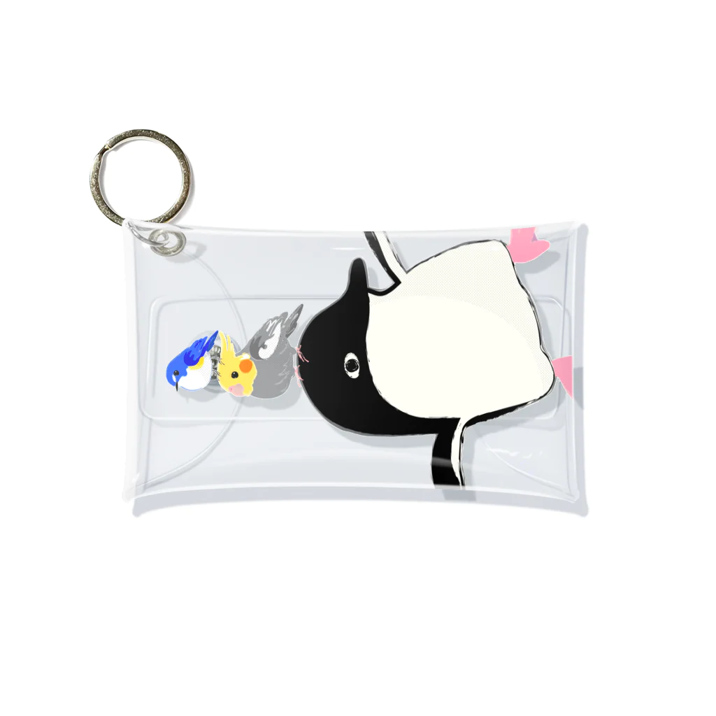 LittleLoroのアデリーペンギンの浮かれ具合 Mini Clear Multipurpose Case