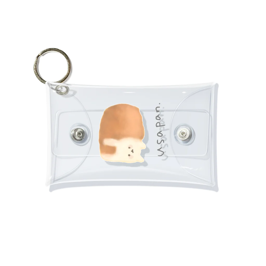 ゆるくて かわいい ANIMAL BAKERYのうさぎ×食パン うさパン Mini Clear Multipurpose Case